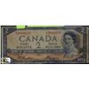 Image 1 : 1954 TWO DOLLAR "DEVILS FACE" BANKNOTE