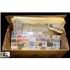 Image 1 : BOX WITH ASSORTED COLLECTOR STAMPS,BOOKS,