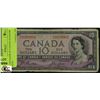 Image 1 : B.1954 BANK OF CANADA $10 BANK NOTE