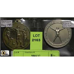 TWO SPORTS MEDALIANS