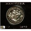 Image 1 : H)1870-1970 CASED CANADA $1 DOLLAR COIN