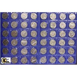 I)COLLECTION OF 5 CENT CANADIAN COINS IN BOOKLET