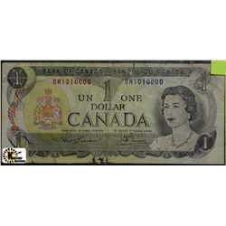 N)BANK OF CANADA $1 DOLLAR BINARY NOTE 1973