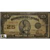 Image 1 : M)1923 DOMINION OF CANADA 25 CENT SHINPLASTER