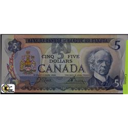 X)UNC. CANADIAN $5 DOLLAR BANK NOTE 1979