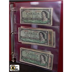 BINDER WITH 5 SHEETS OF CANADIAN BANK NOTES INCL