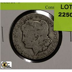E)1897 MORGAN USA SILVER DOLLAR "S"