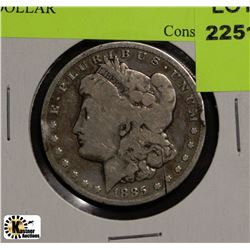 F)1885 MORGAN USA SILVER DOLLAR