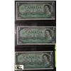 Image 1 : J)3 CANADIAN CENTENNIAL DOLLARS W/ CONSEC. SERIAL