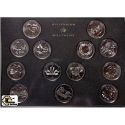 C)RCM 2000 MILLENIUM CANADA QUARTER COIN SET