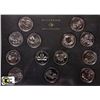 Image 1 : C)RCM 2000 MILLENIUM CANADA QUARTER COIN SET