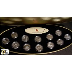 D)1999 MILLENIUM COMMEMORATIVE QUARTER SET IN CASE