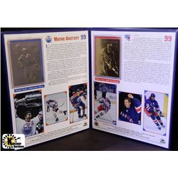 B)WAYNE GRETZKY 22KT GOLD ROOKIE AND CAREER CARDS