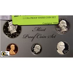 N)2011 USA PROOF FINISH COIN SET W/ 1981 QUARTER