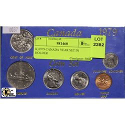 K)1979 CANADA YEAR SET IN HOLDER