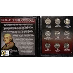 G)100 YEARS OF AMERICAN NICKELS COLLECTION