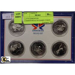 L)1978 EDMONTON COMMONWEALTH GAMES TOKEN SET