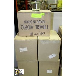 LOT OF 60 BRAND NEW  GLASS VOTIVE CANDLE HOLDERS