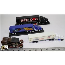 LOT OF 4 DIE CAST SEMI TRUCK MODELS
