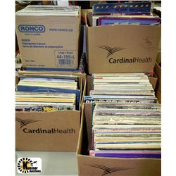 7 BOXES OF ASSORTED RECORDS