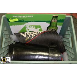 LOT OF 6 RUBBER BAR MATS & MOOSEHEAD METAL SIGN