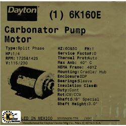 DAYTON CARBONATOR PUMP MOT0R