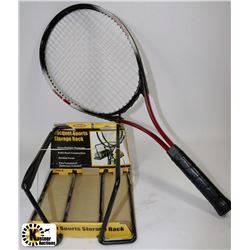 COOPER IMPACT RACQUET AND NEW STORAGE RACK