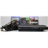 Image 1 : SONY PS3 WITH GAMES AND 2 BLUE RAYS-NO CONTROLLERS
