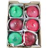 Image 1 : FLAT OF 6 COLORED OUTSIDE LIGHTBULBS