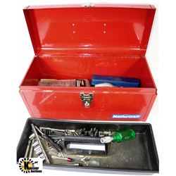 MASTERCRAFT TOOL BOX WITH CONTENTS