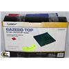 Image 1 : GAZEBO TOP NEW IN BOX FITS 10'X10' & 3 PACKAGES OF
