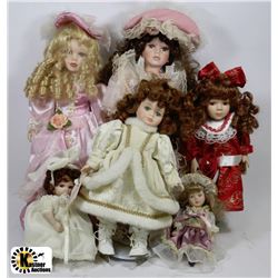 COLLECTION OF PORCELAIN DOLLS