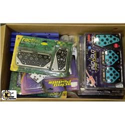 LOT OF JACKY NAD OTHER AUTO RACING PEDALS VARIOUS