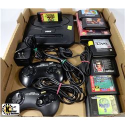 CLASSIC SEGA GENESIS WITH 8 GAMES AND 2 CONTROLS