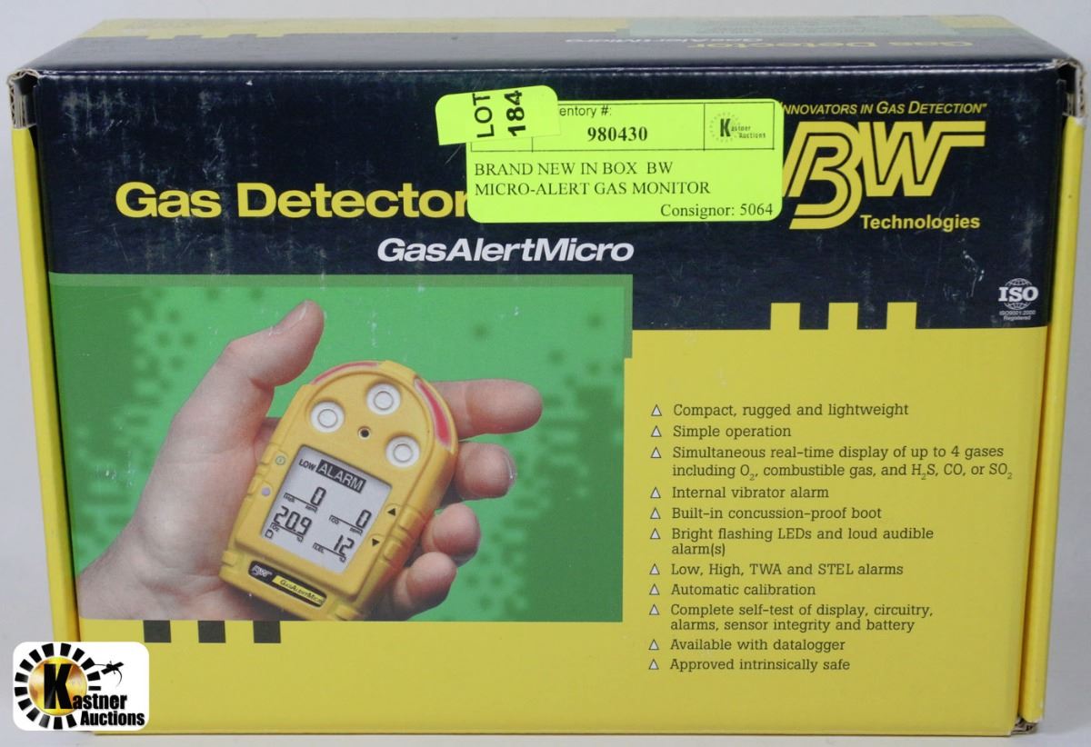 BRAND NEW IN BOX BW MICRO-ALERT GAS MONITOR