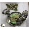 Image 1 : GLOBE POCKET WATCH W/CHAIN
