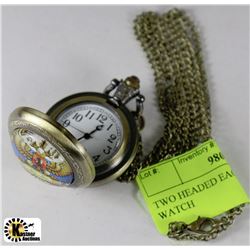 TWO HEADED EAGLE POCKET WATCH