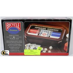 BICYCLE POKER SET PREMIUM EXECUTIVE EDITION WITH