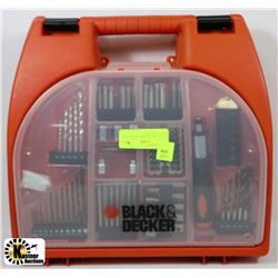 BLACK AND DECKER UTILITY CASE WITH CONTENTS