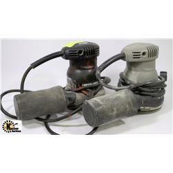 PAIR OF PORTER CABLE RANDOM ORBITAL SANDERS