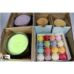 2)FLAT OF NEW PARTYLITE BEST BURN SCENTED 16.9 OZ