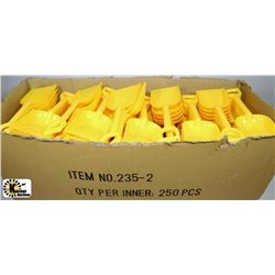 BOX OF CHILDRENS SAND SHOVELS