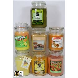 BOX OF 7 LARGE SCENTED CANDLES