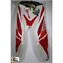 NEW FLY KINETIC MESH PANTS RED/WHITE SIZE 28