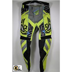 NEW LIME/GREY F16 LIMITED EDITION PANTS SIZE 28