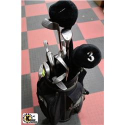 COMPLETE MIX MATCHED SET OF LEFT HANDED GOLF CLUBS