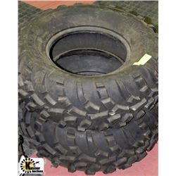 SET OF 2 USED CARLISLE  ATV TIRES  AT26X10-12