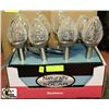 Image 1 : LOT OF 8 SOLAR CLEAR CRACKLE CHROME LIGHTS