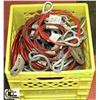 Image 1 : MILK CRATE OF LOCKING CABLES