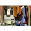 Image 1 : BOX W/OFFICE SUPPLIES INCL. ELECTRIC